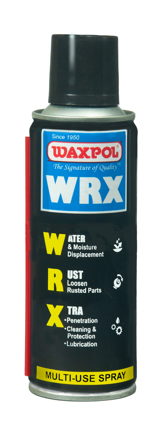 Waxpol WRX Multiuse 360°Multipurpose Spray 225 ml (95% Less Gas) to Clean & Remove Rust, Stain & Sticky Residue, Corrosion Protection, Loosen Stuck Parts & Water Displacement