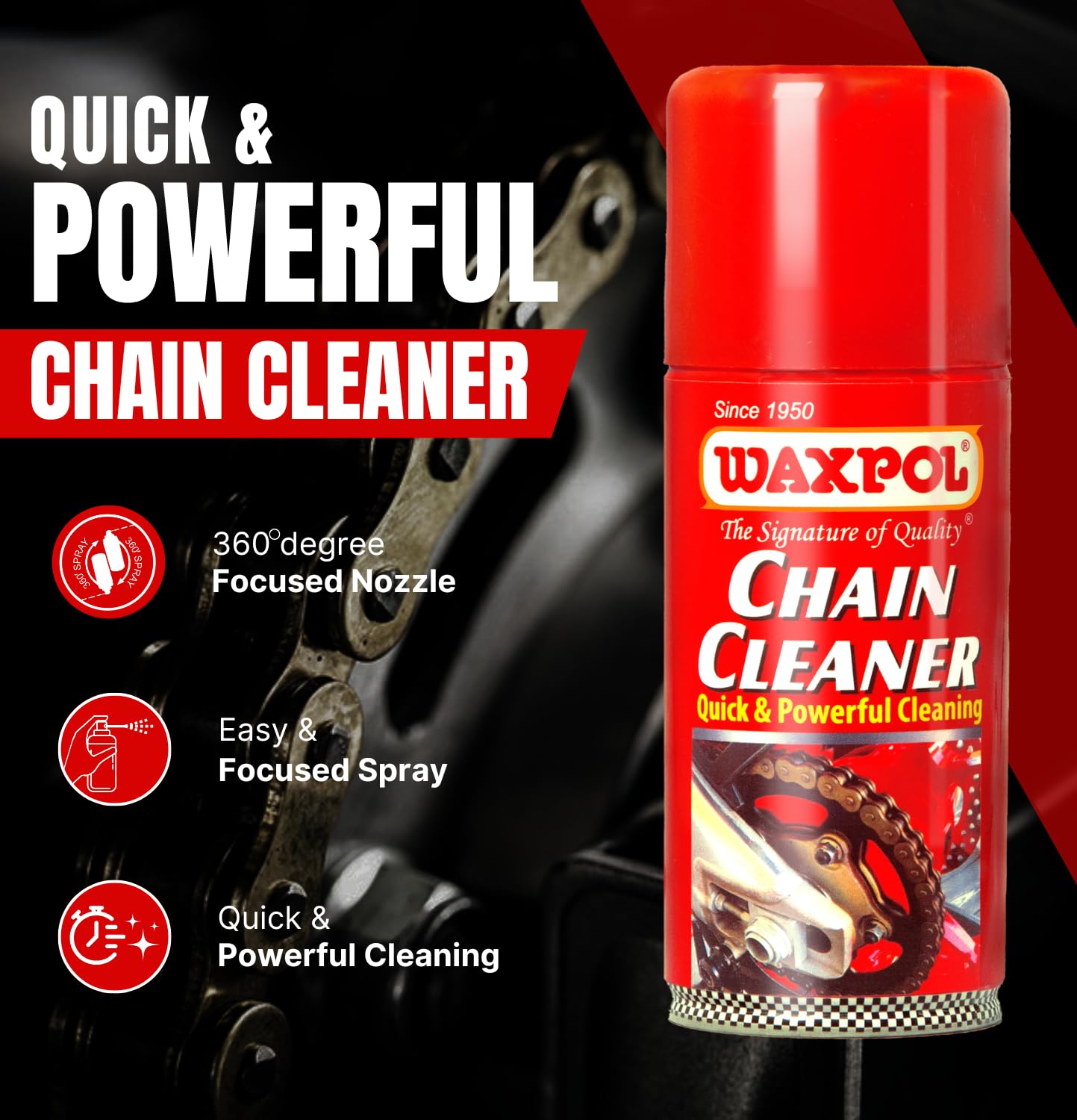 Chain Cleaner  Aerosol Spray for Bikes